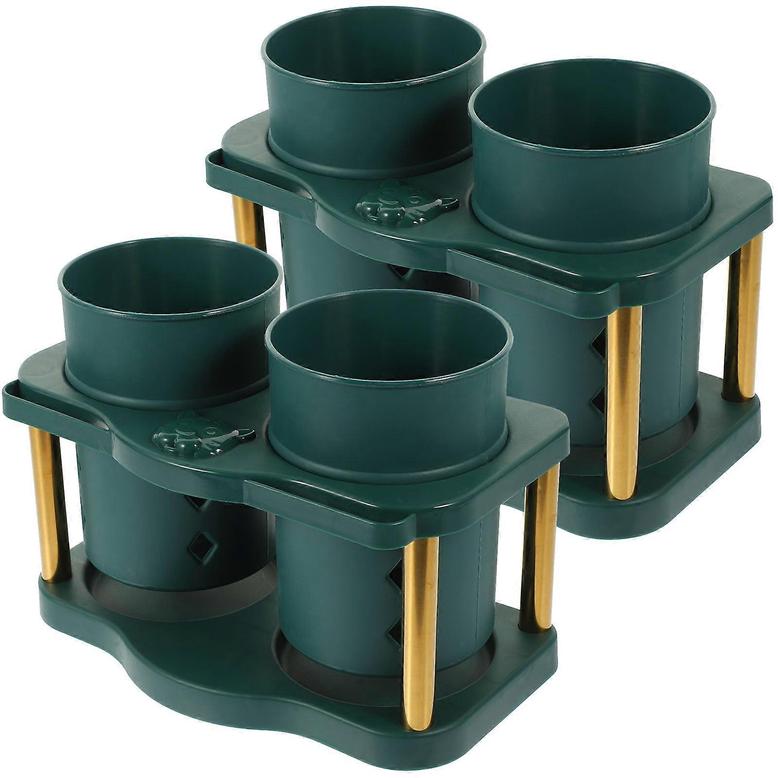 Multi-Function Chopsticks Holder Kitchen Organization Tool Cutlery Storage 2Pcs