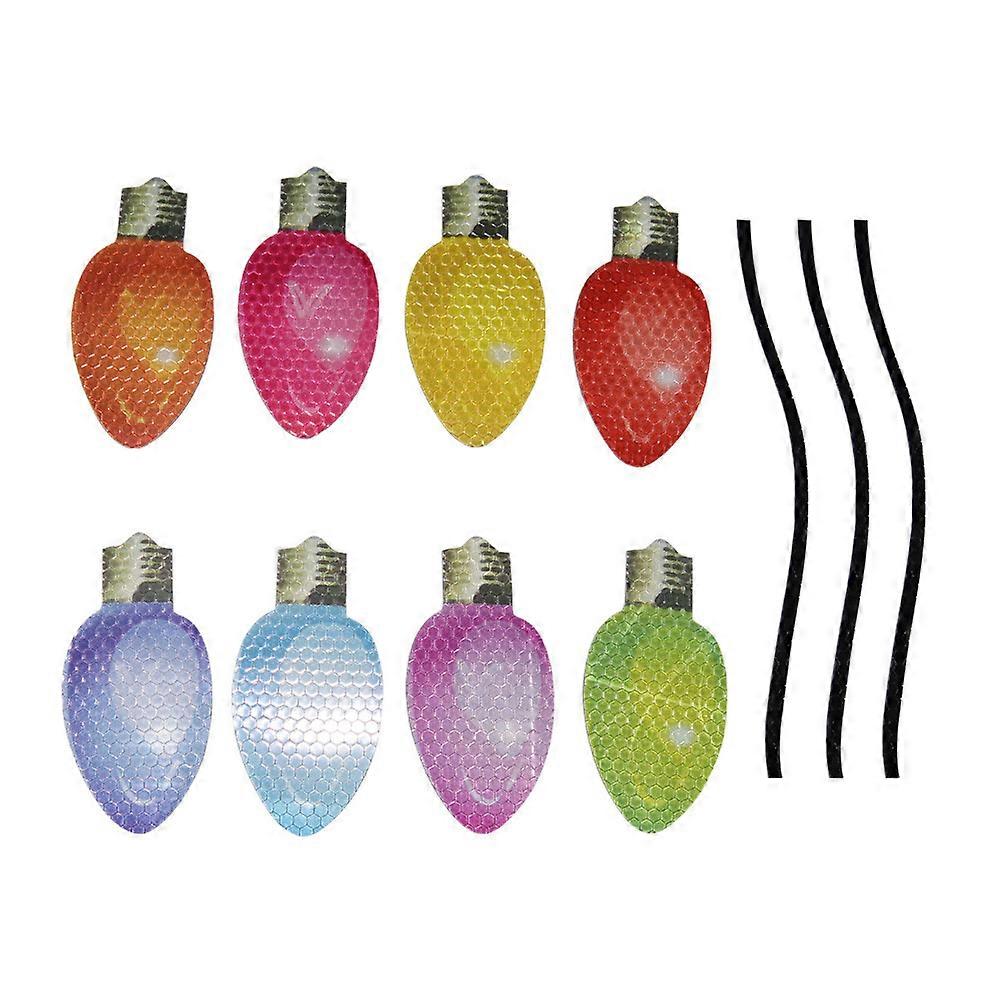 Magnetic Decorations Car Magnet Bulb Magnet Fridge Vehicle Owners Assorted Color 10X5CM Reflective 1Set