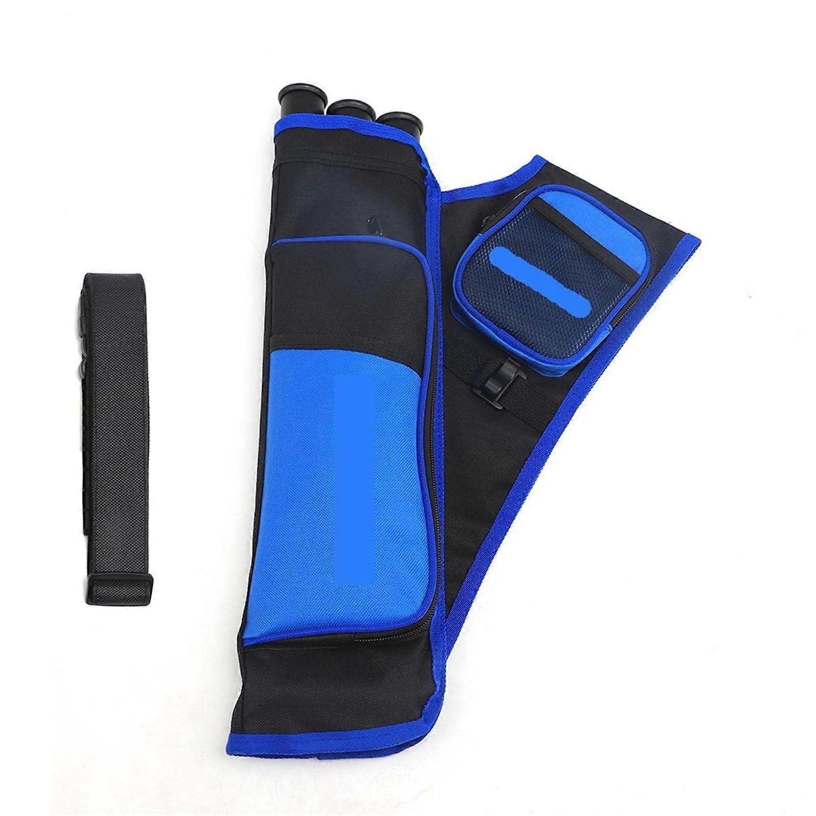 Arrow Quiver 3 Tubes Portable Archery Arrows Holder Backpack with Adjustable Belt in Color 3, Durable Material and Lightweight Design