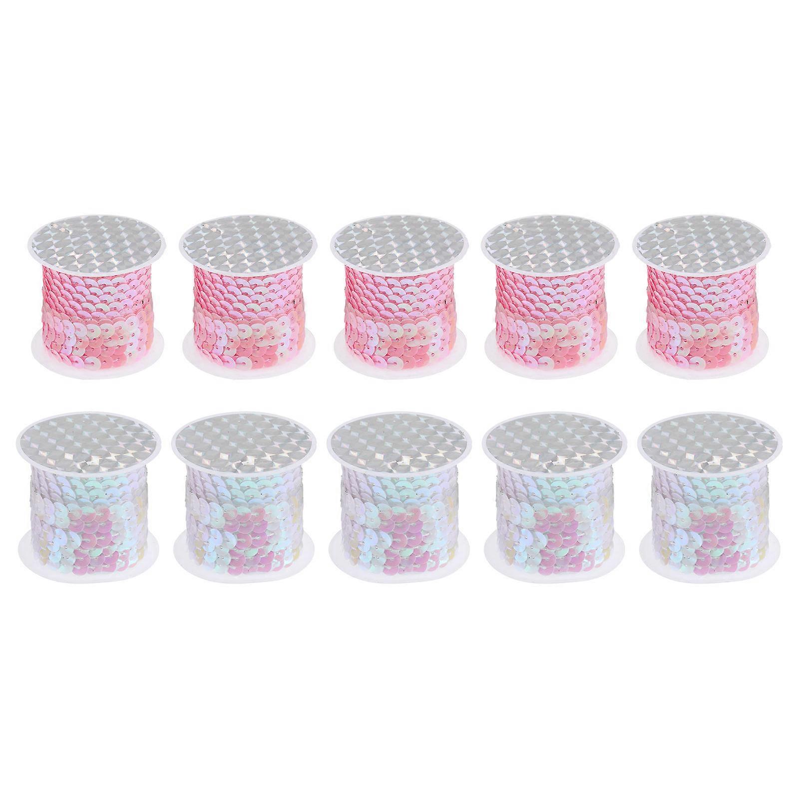 Decorative Sequins Diy Design Clothes Stage Performance Pvc 5x4.3cm 10 Rolls