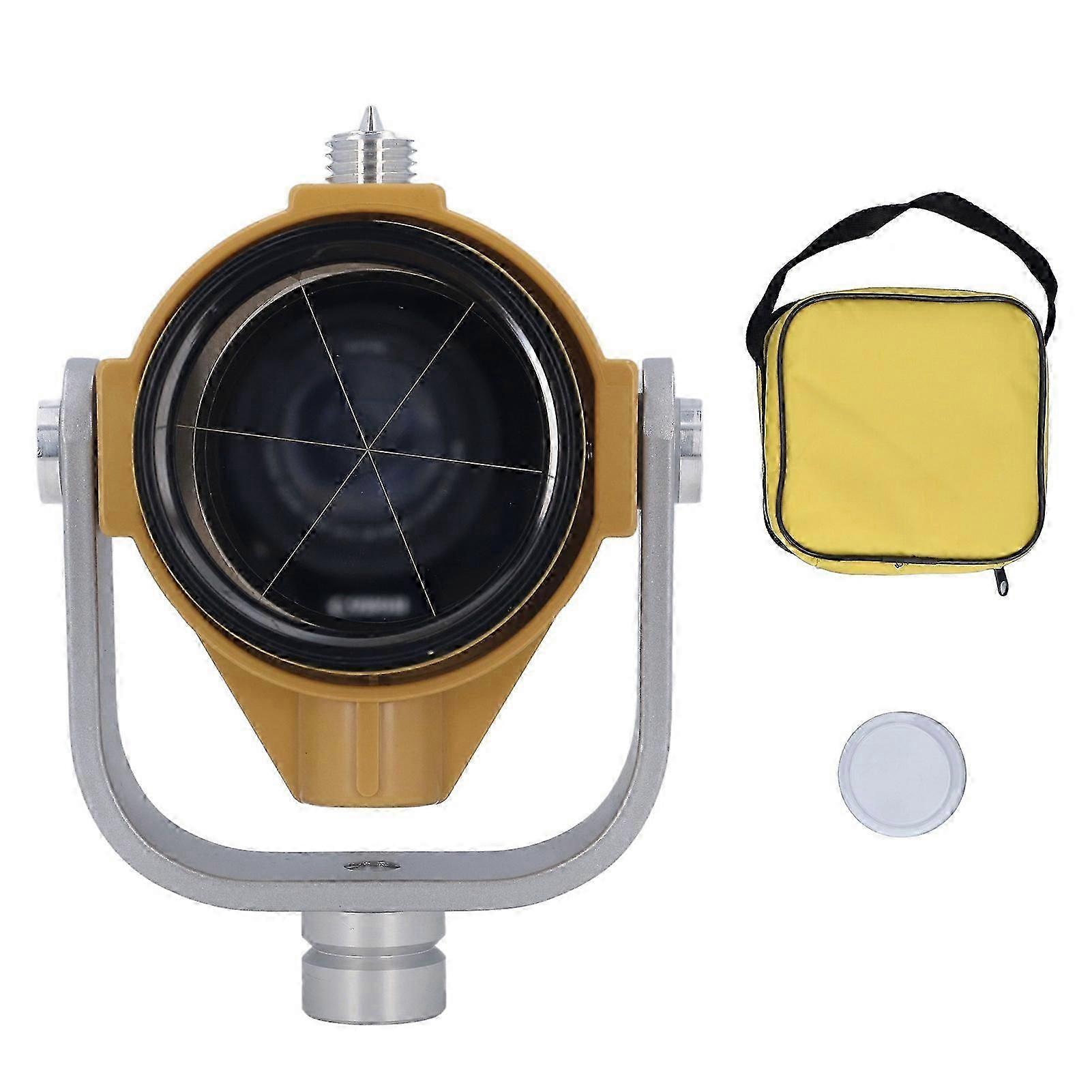 Total Station Prism Single with Bag for TOPCON Ranging Mapping Measurement 64 Light Yellow