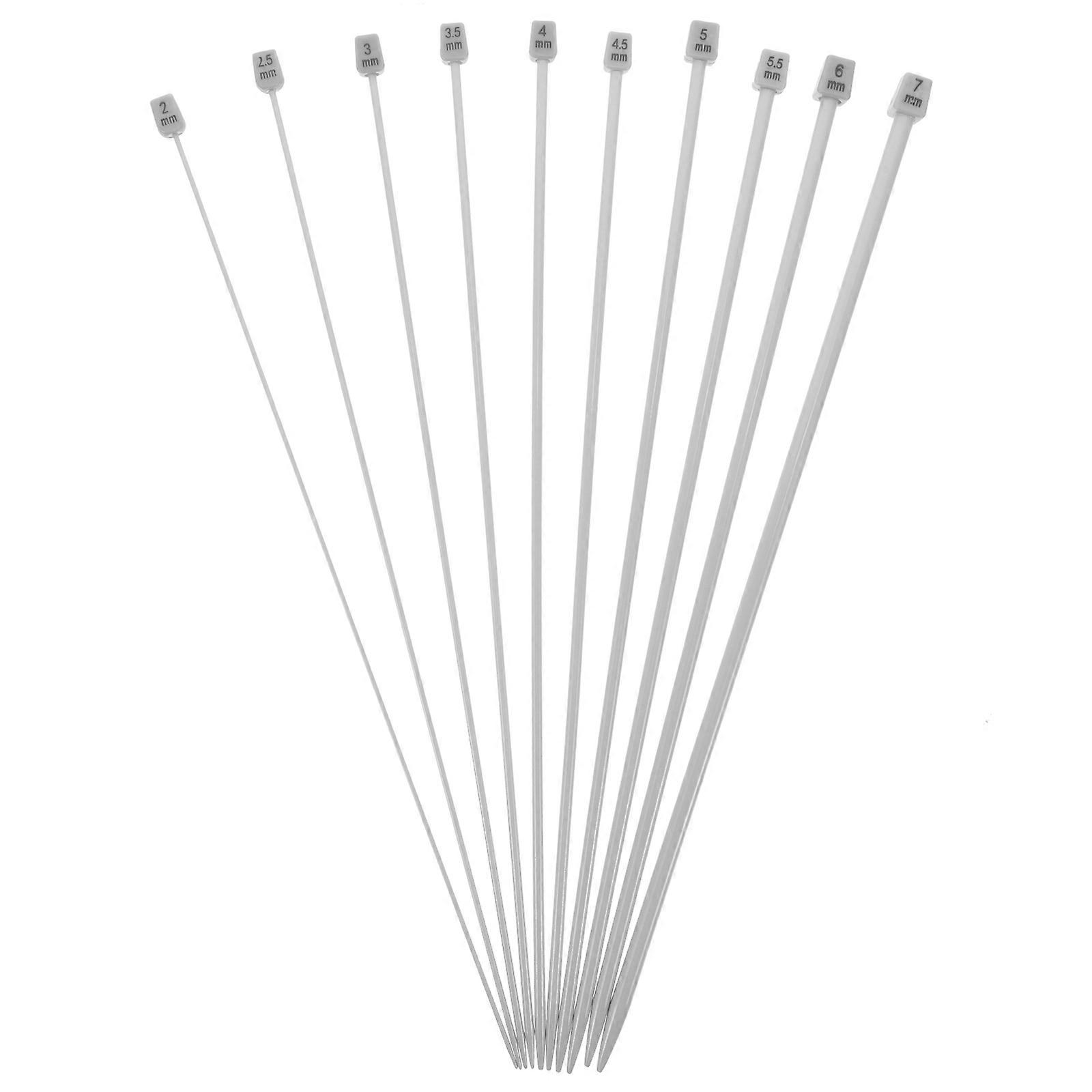 Needle For Knitting Sweaters Single Pointed Needles For Hand Knitting Tools 2 0mm Reusable Knitting 10Pcs