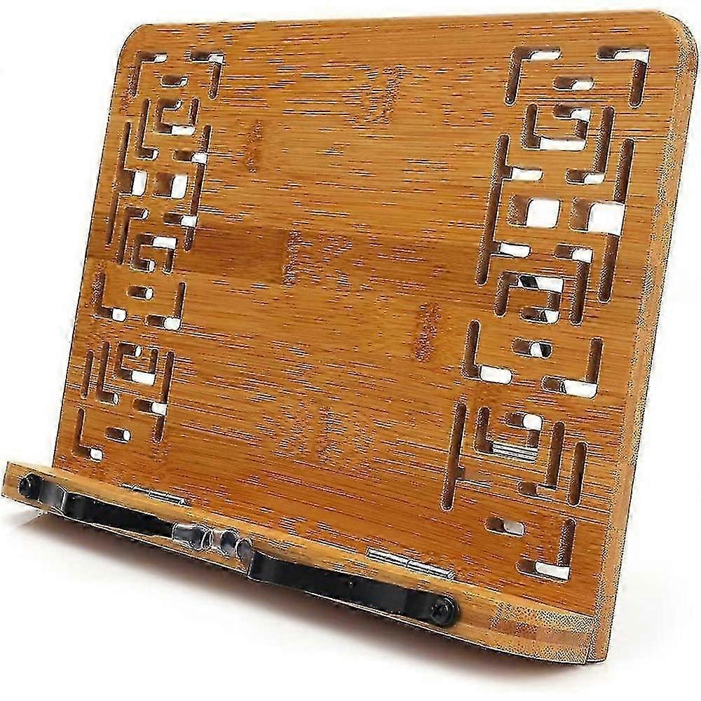 Étagère de lecture en bambou Rack de lecture/étagère d’ordinateur