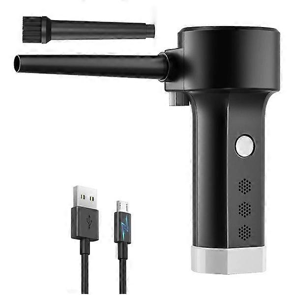 電動エアダスター充電式、圧縮空気缶USB、コードレスエアブロワークリーニングダスト、ラップトップクリーナー