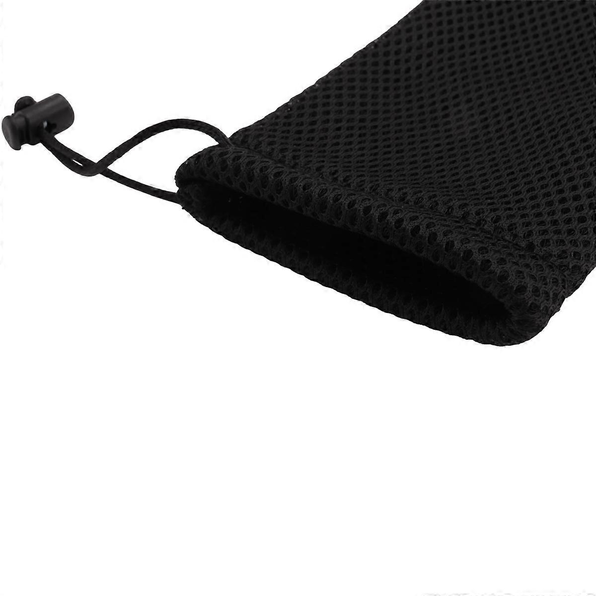  5-Pack Nylon Mesh Storage Bag - 3.5 x 7.3 Inch(Black)