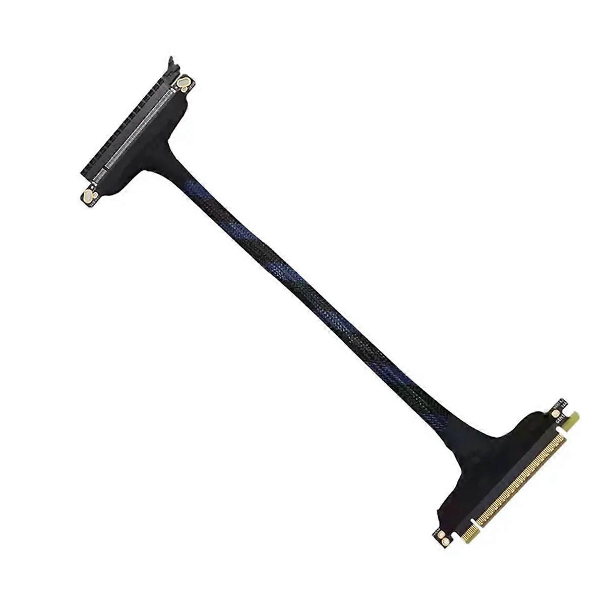 PCIE 5.0 X16 Cable Gen5 Server Silver-Plated Lossless Soft Cable