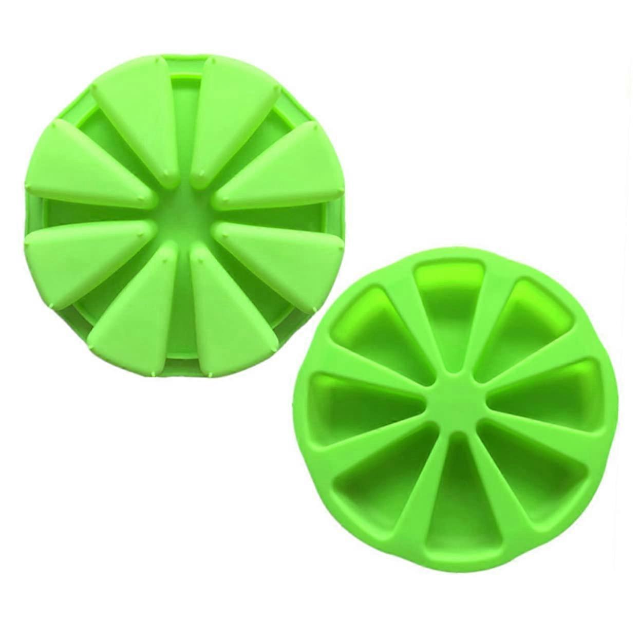 2 pieces silicone cake molds, flexible baking molds for easy chocolate making, reusable and easy to clean for home use.