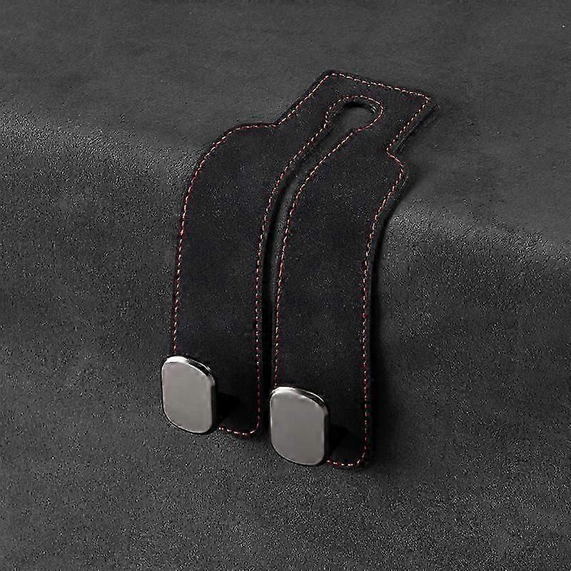 Car Seat Back Double Hook with Hidden Metal  Suede Upgrade