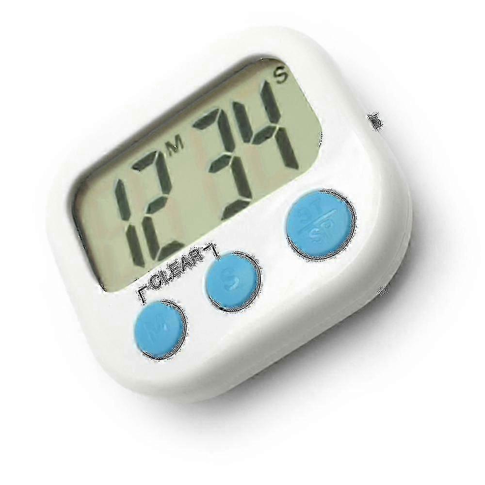 3 Pack Digital Timer for Educators Small Timers for Children Magnetic Back Big, White