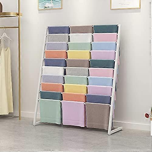 Grid Display Rack, Grid Panel, Floor Standing, Metal, Hijab Hanger, White, 100X40X145CM