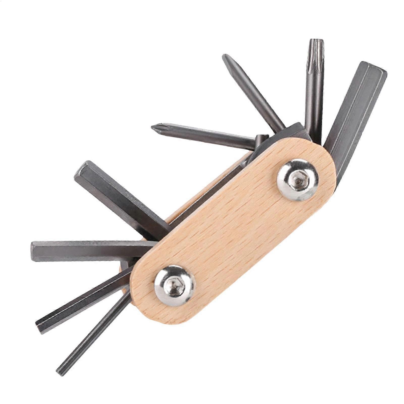 Bike Tool Kit 8-In-1 Bicycle Repair Tool Set for Road and Mountain Bikes, Compact Multi-Function Cycling Maintenance Kit