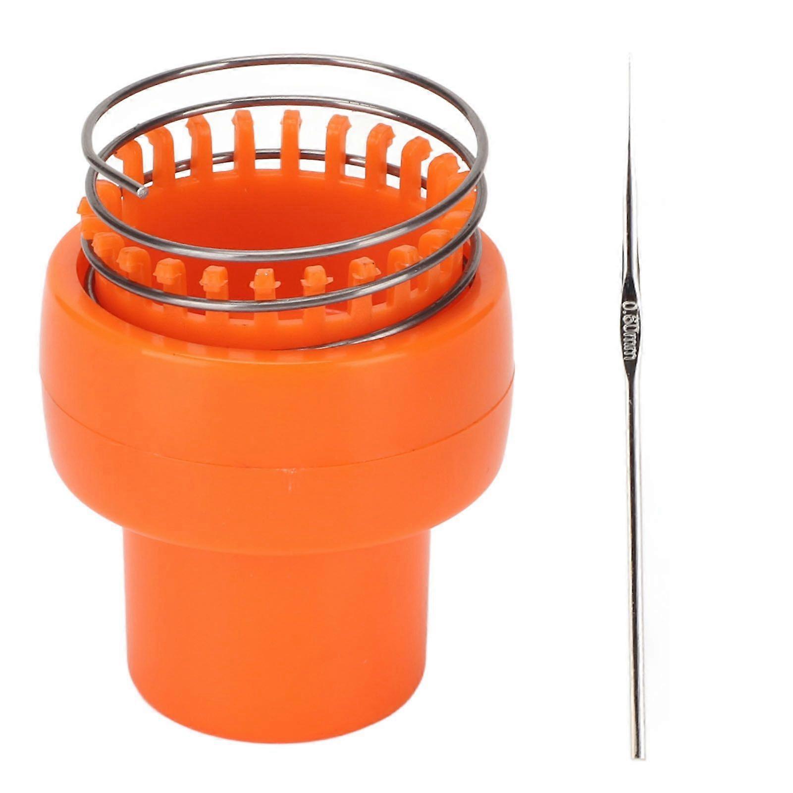 2025 Latest Model Wire Crochet Loom Orange Ergonomic Design Auto Release Safe
