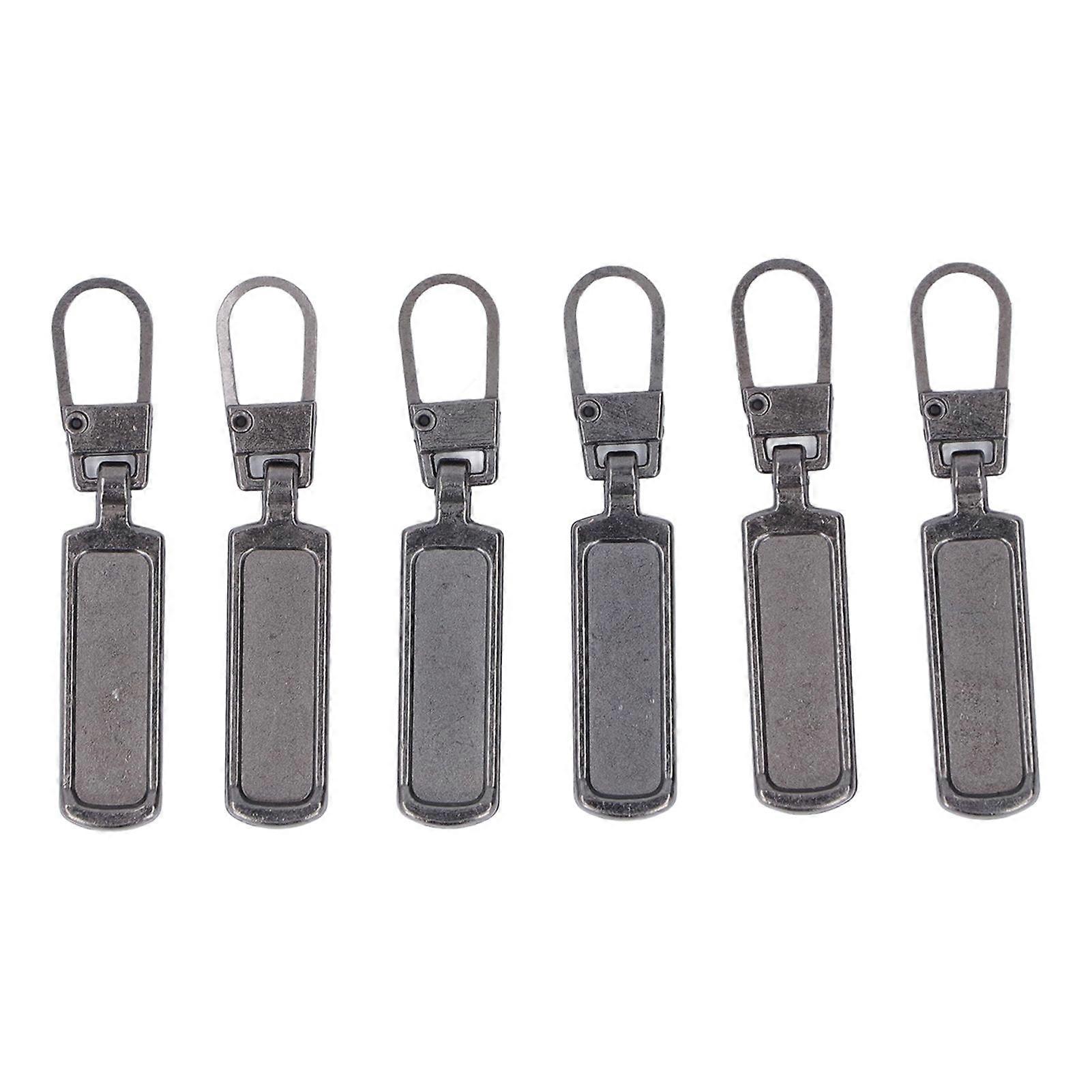 2025 Latest Model  6Pcs Zipper Pull Tab Rustproof Detachable Colred Zipper