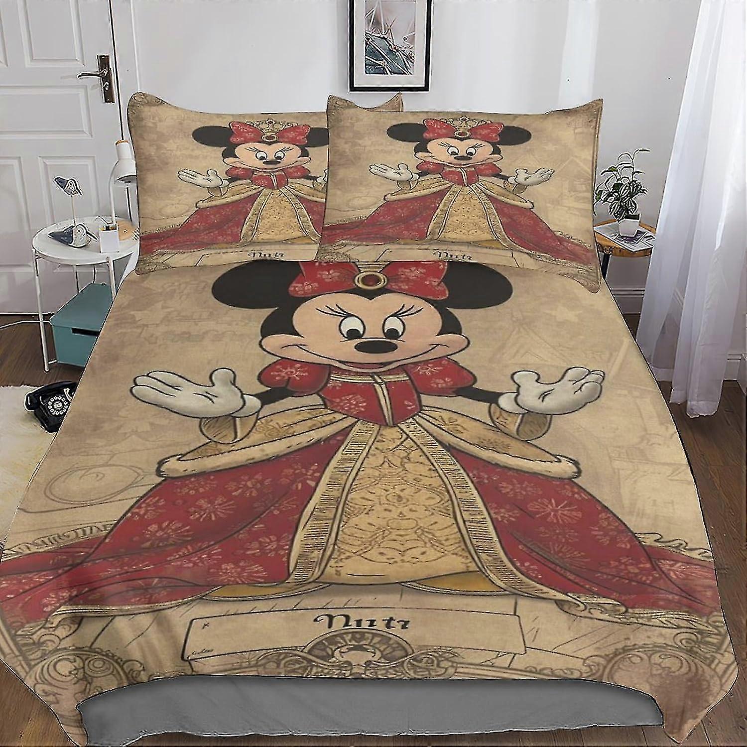 3-Piece Duvet Cover Set with 3D Print Cartoon Design and Hidden Zipper Closure, Suitable for Certain Brands, Includes Pillowcases