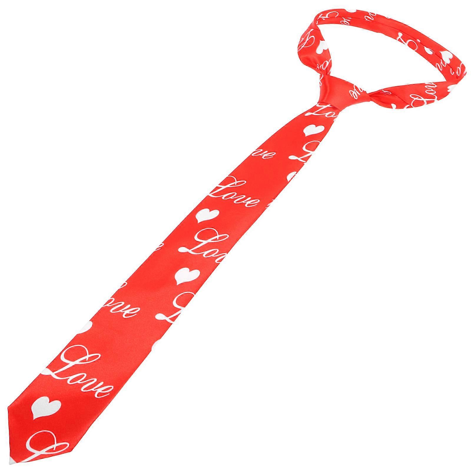 Heart Pattern Unisex Necktie for Weddings, Parties, and Uniform Style – Versatile Cloth Tie for Men and Women