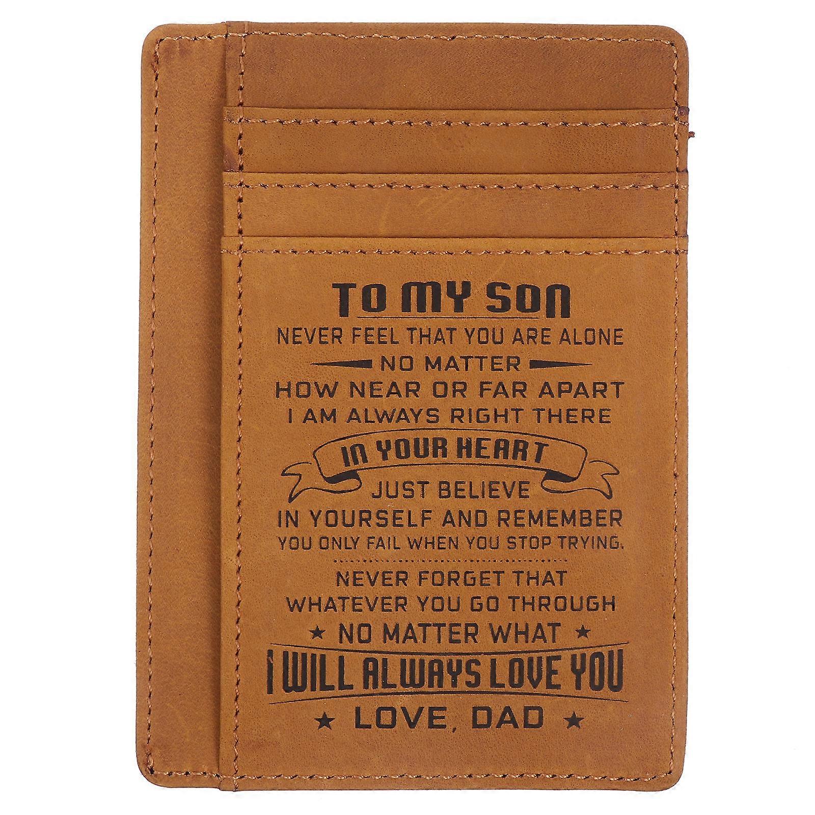 Card Cases Id Holder Credit Card Case Work Permit Card Case Proximity Card Protector For Daily Use Light Brown Leather Slim Design 1Set