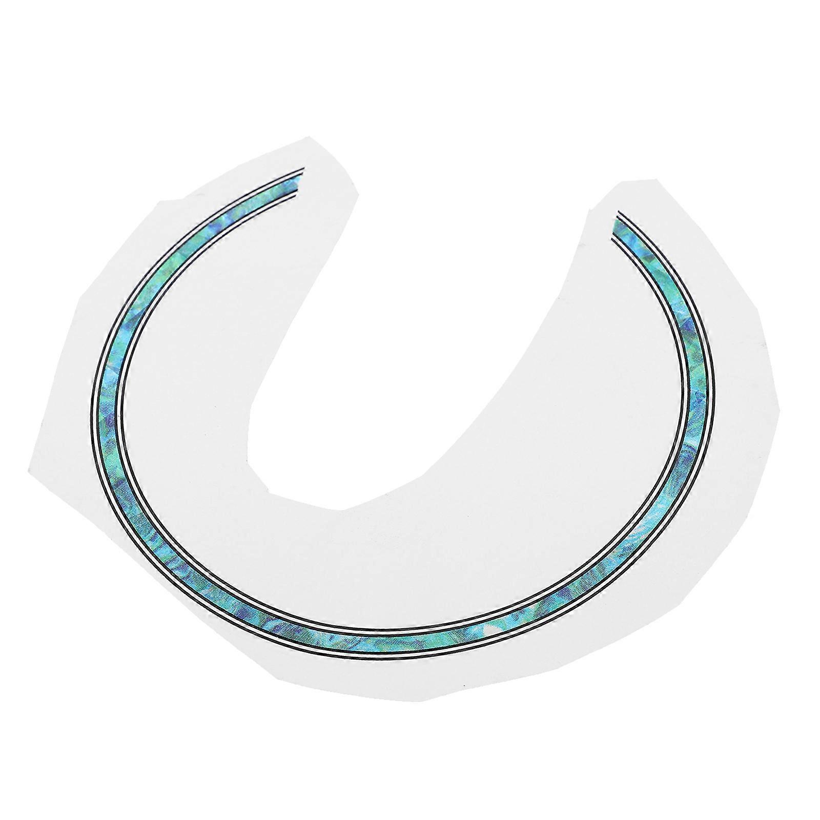 Self Adhesive Color Changing Guitar Sound Hole Decal Rosette Inlay Sticker for Classical Guitar and Ukulele Decoration Easy Application