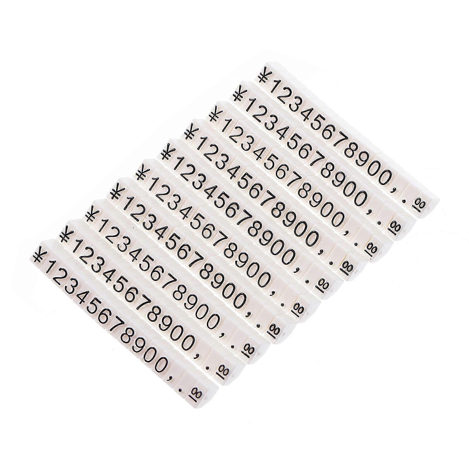 Shelf Labels Plastic Advertising Label Signs For Business Owners 4.7X0.5CM Adjustable 10Pack