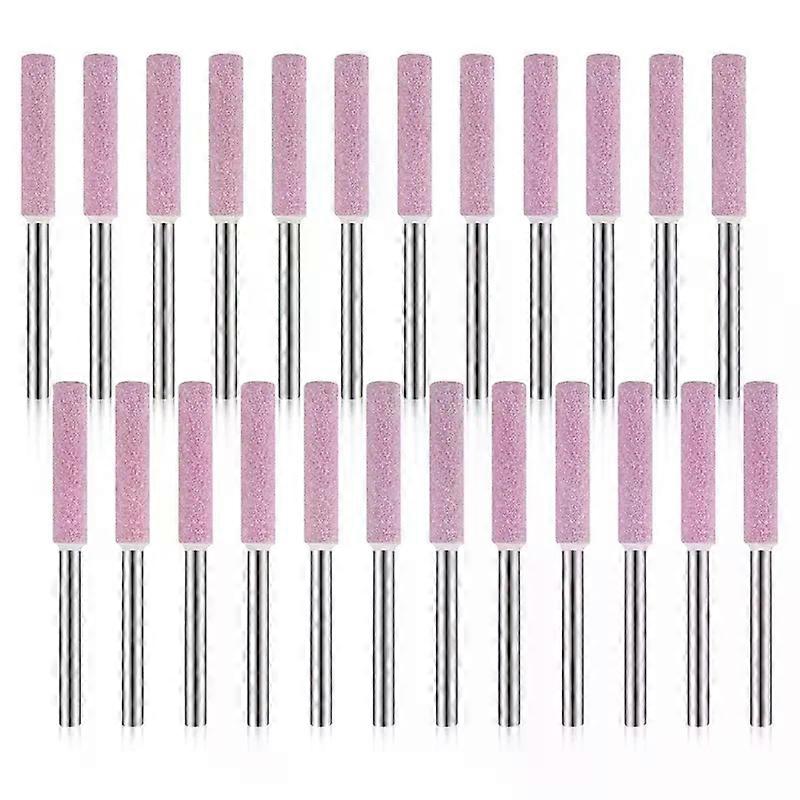 24 Pack Chainsaw Sharpener Grinding Stones Polishing Grinding Tool For Chainsaw Sharpener 3X48Mm