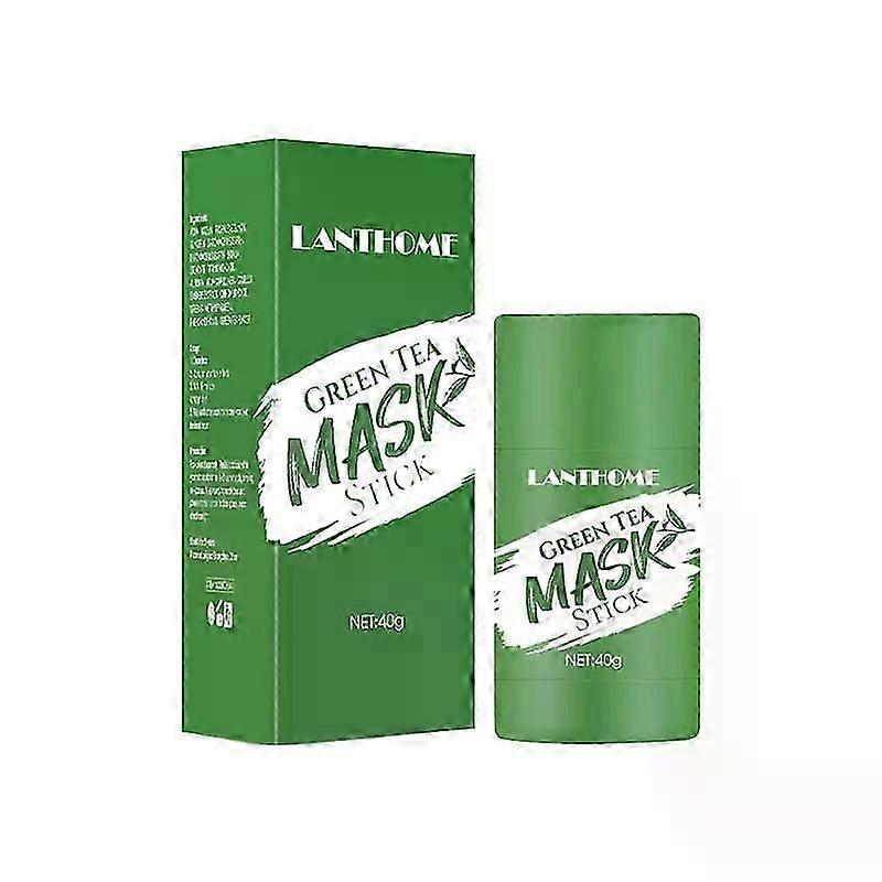 Thé vert Masque dissolvant de points noirs en bâton pour le visage, nettoyage en profondeur, traitement de la peau sans pores, unisexe