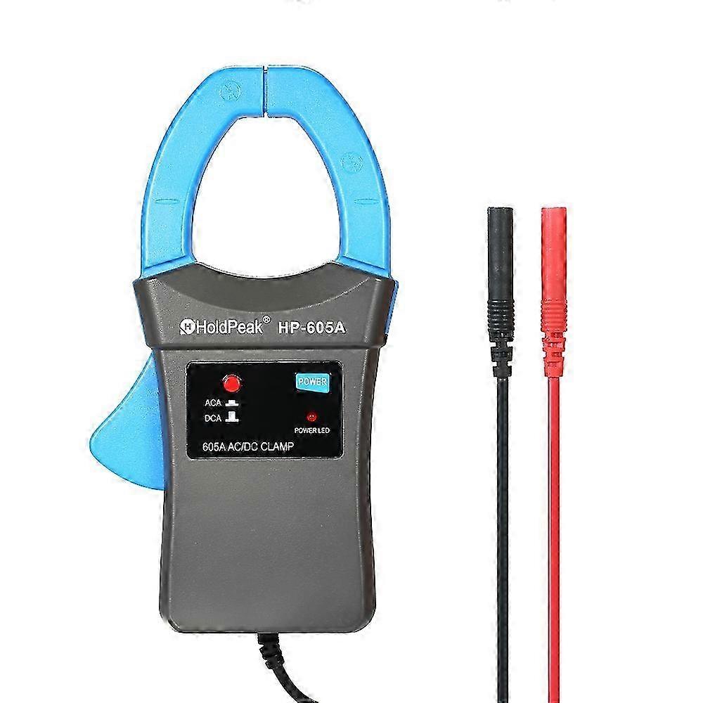 HoldPeak 600A DC/AC Current Clamp Adapter Clamp-On Adapter Meter with Test Probes
