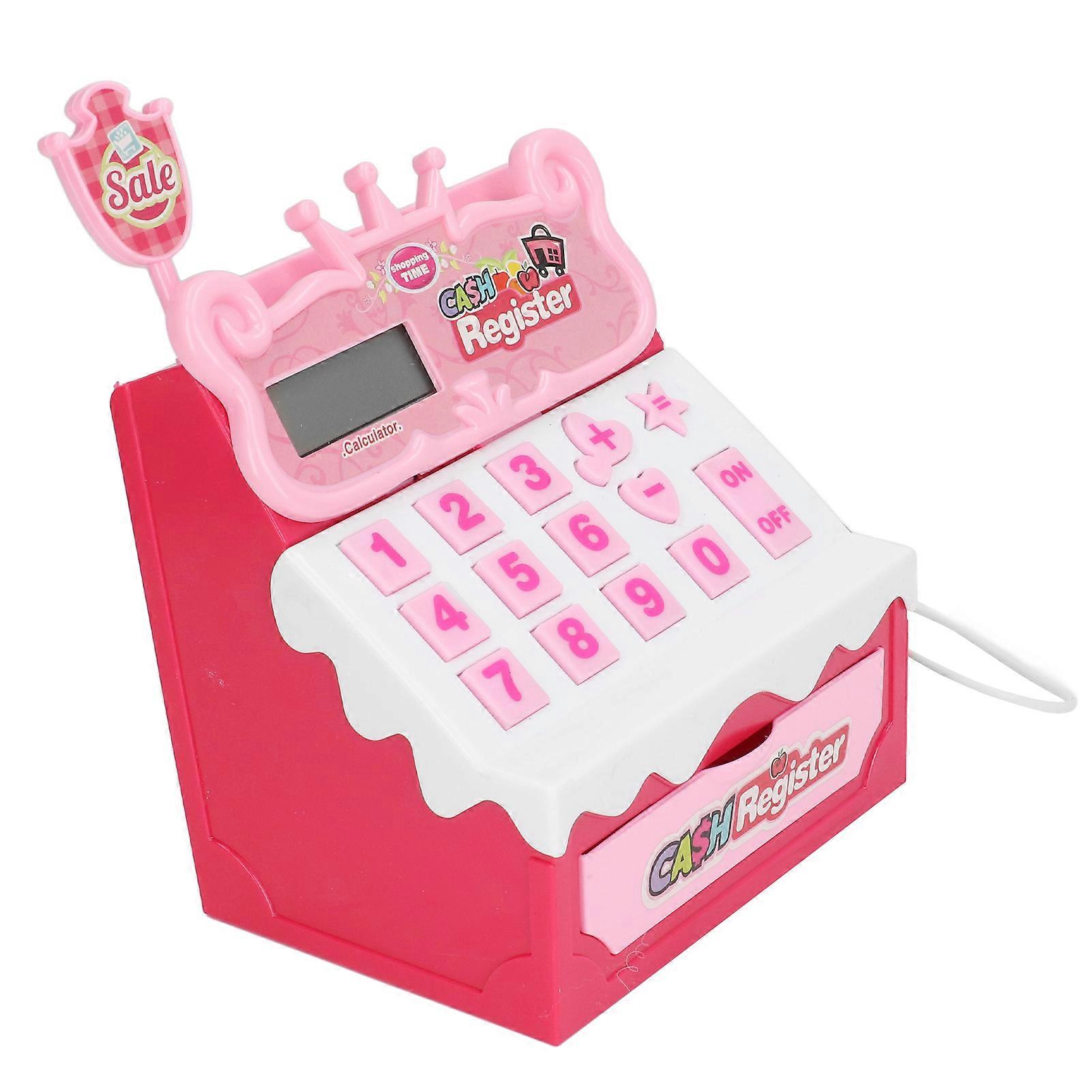 收银员玩具儿童收银机玩具套装，带假装游戏钱礼物，送给学龄前儿童幼儿
