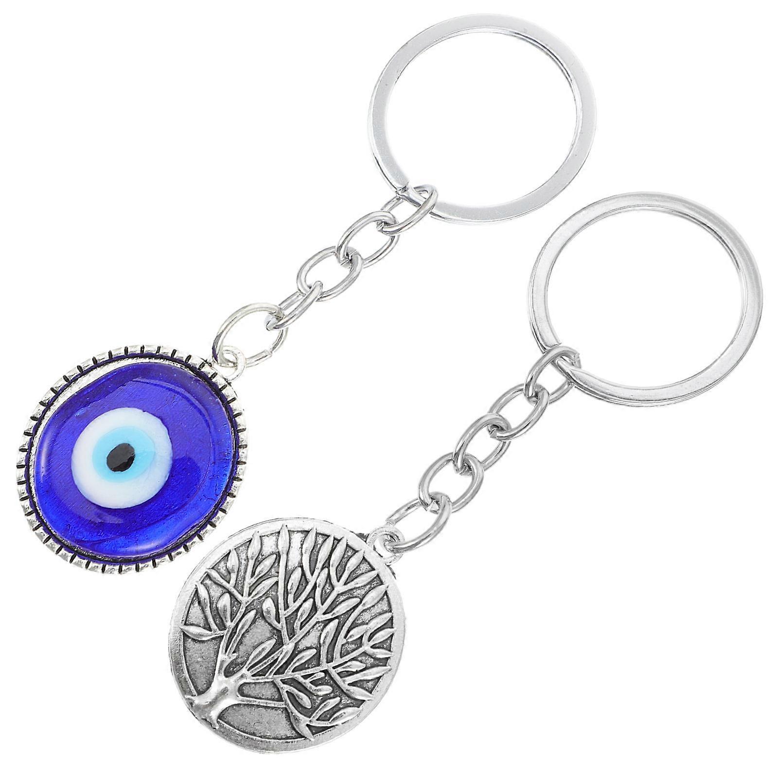 Creative Evil Eye Keychain Style Hanging Keys Organizing Keys 2Set
