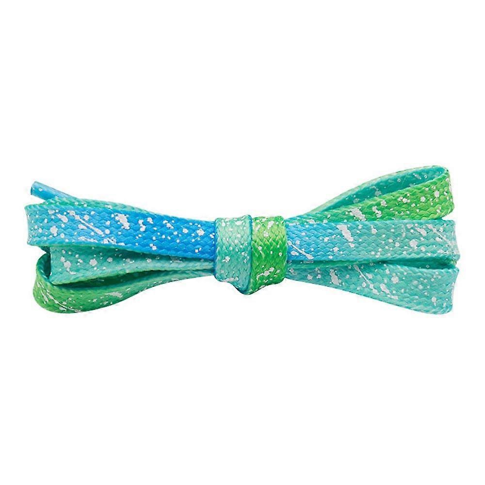 Luminous Shoelaces Gradient, Braided Boot And Hiking Replacement Laces, Green 0.8 cm x 160 cm