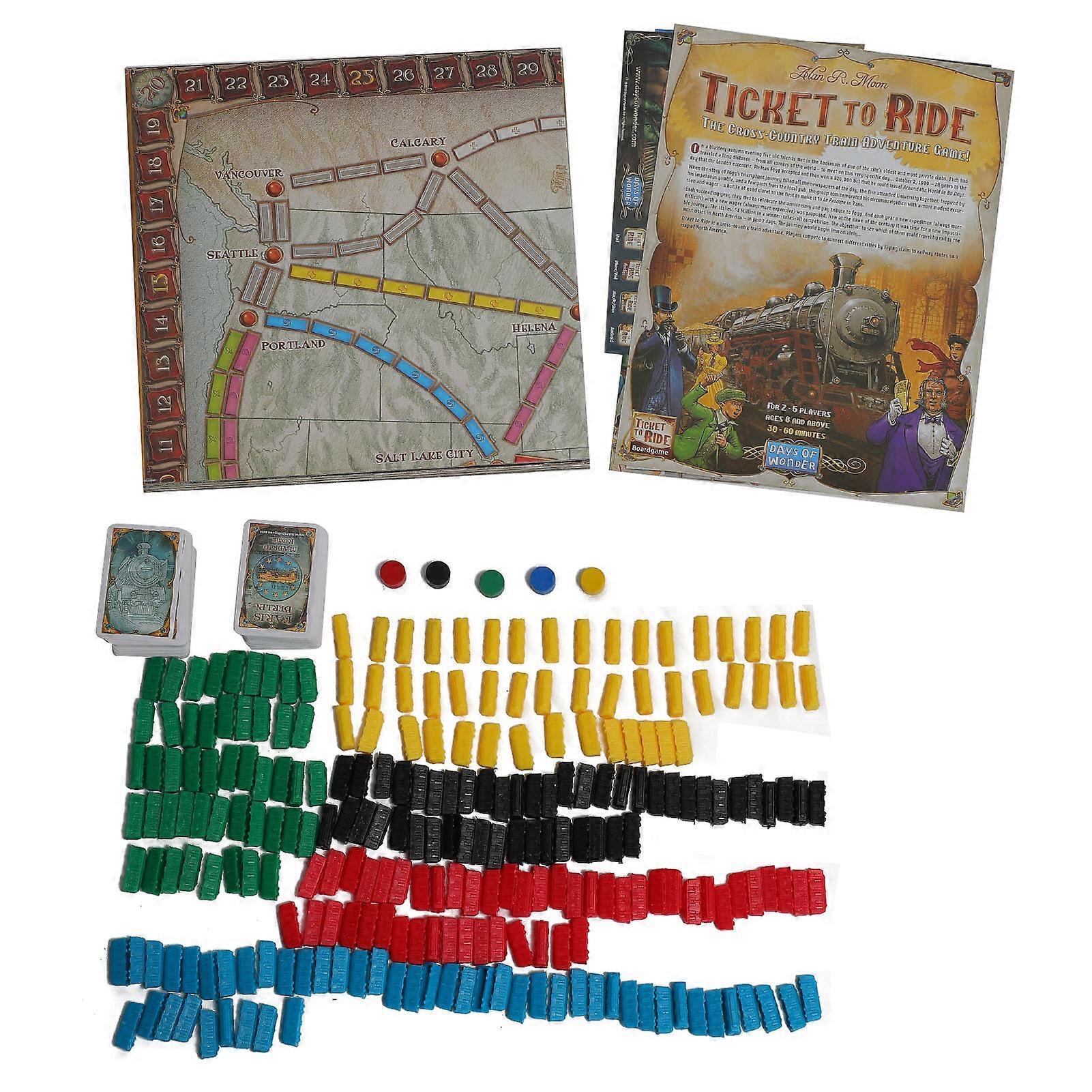 English Version Chessboard Board Game Interaction Copper Printing Paper Playing Cards Set