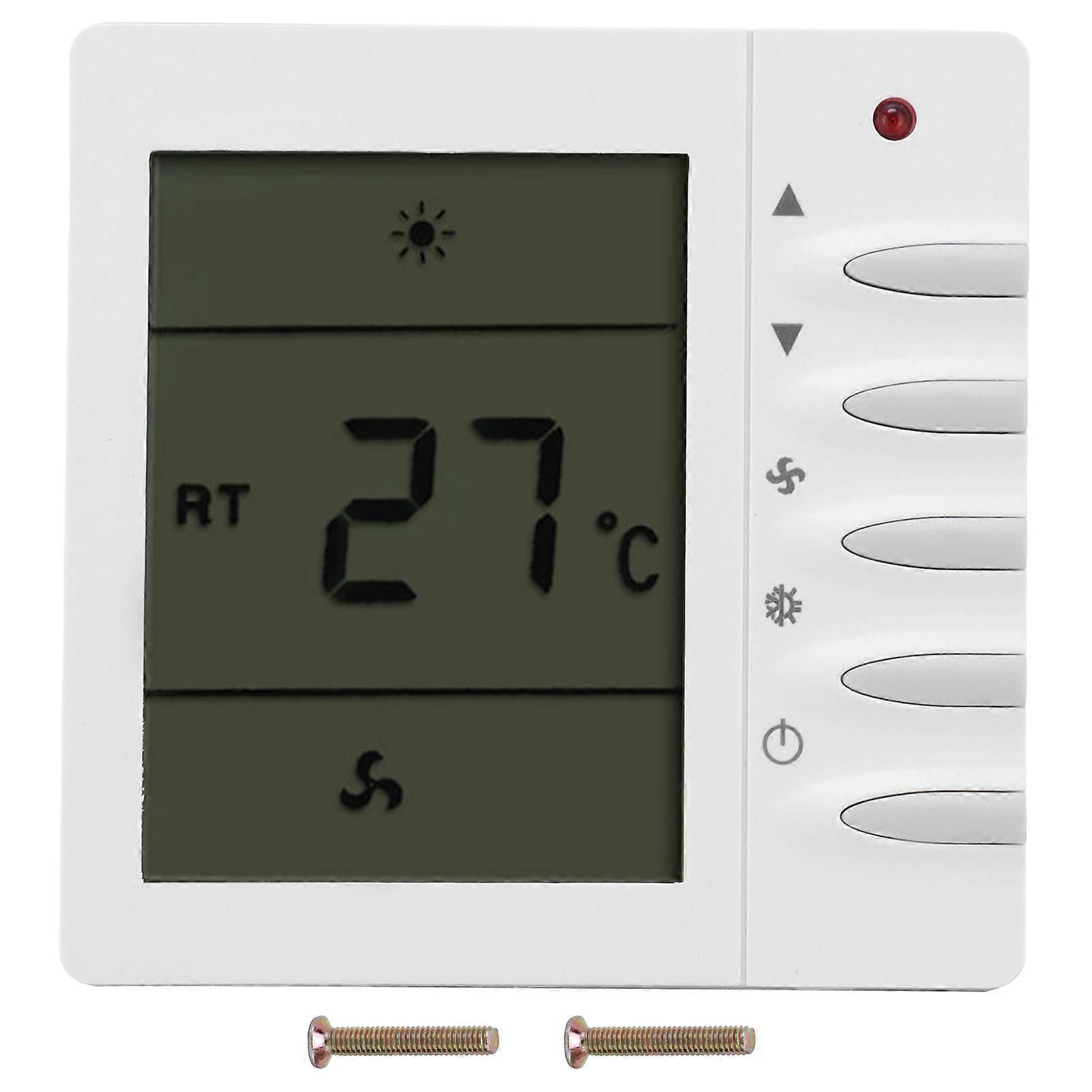 AC220V Central Air Conditioning Fan LCD Thermostat Air Conditioning Temperature Controller