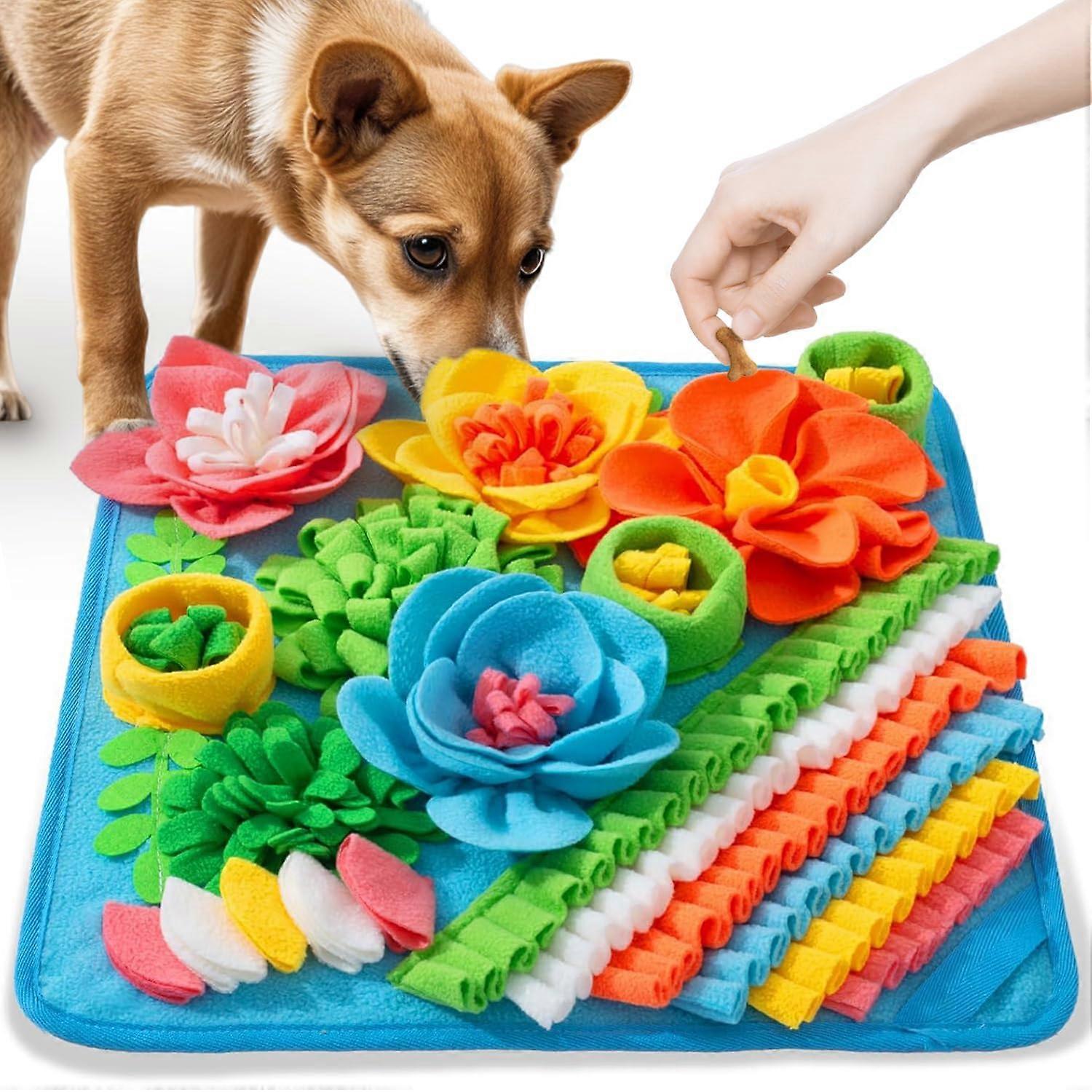 Tierglck Sniffing Rug for Dogs, Feeding Mat, Training Mat for Slow Eating