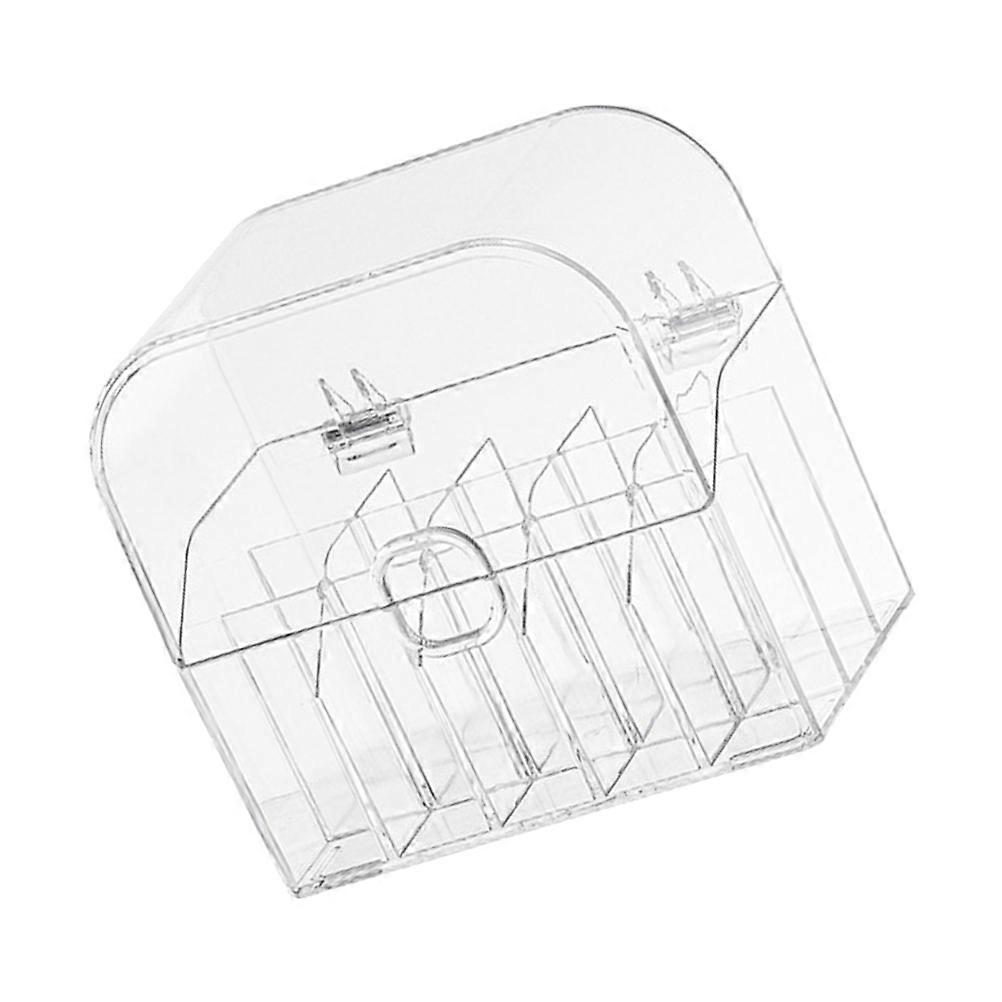 Transparent Cosmetic Organizer with Multislots for Desktop Storage Box Made of Durable Material