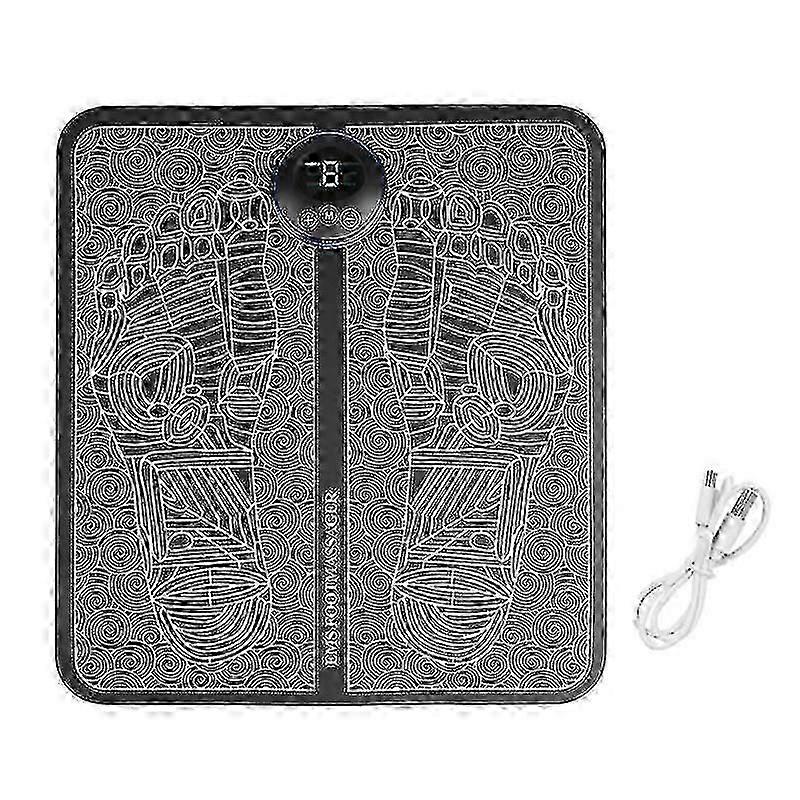 Udsøgt Smart Fod Massage Pad EMS Puls Fødder Akupunktur Stimulator Massager Tens Fisioterapi Fremme Blodcirkulation Leg Fod Muskel Slappe af Re