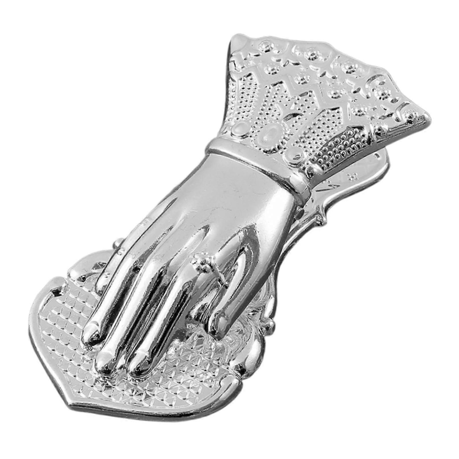 Metal Paper Clip Lady's Hand Shaped Book Clips Retro Page Holders Binders Clips For Efficient Paper Management  Silver