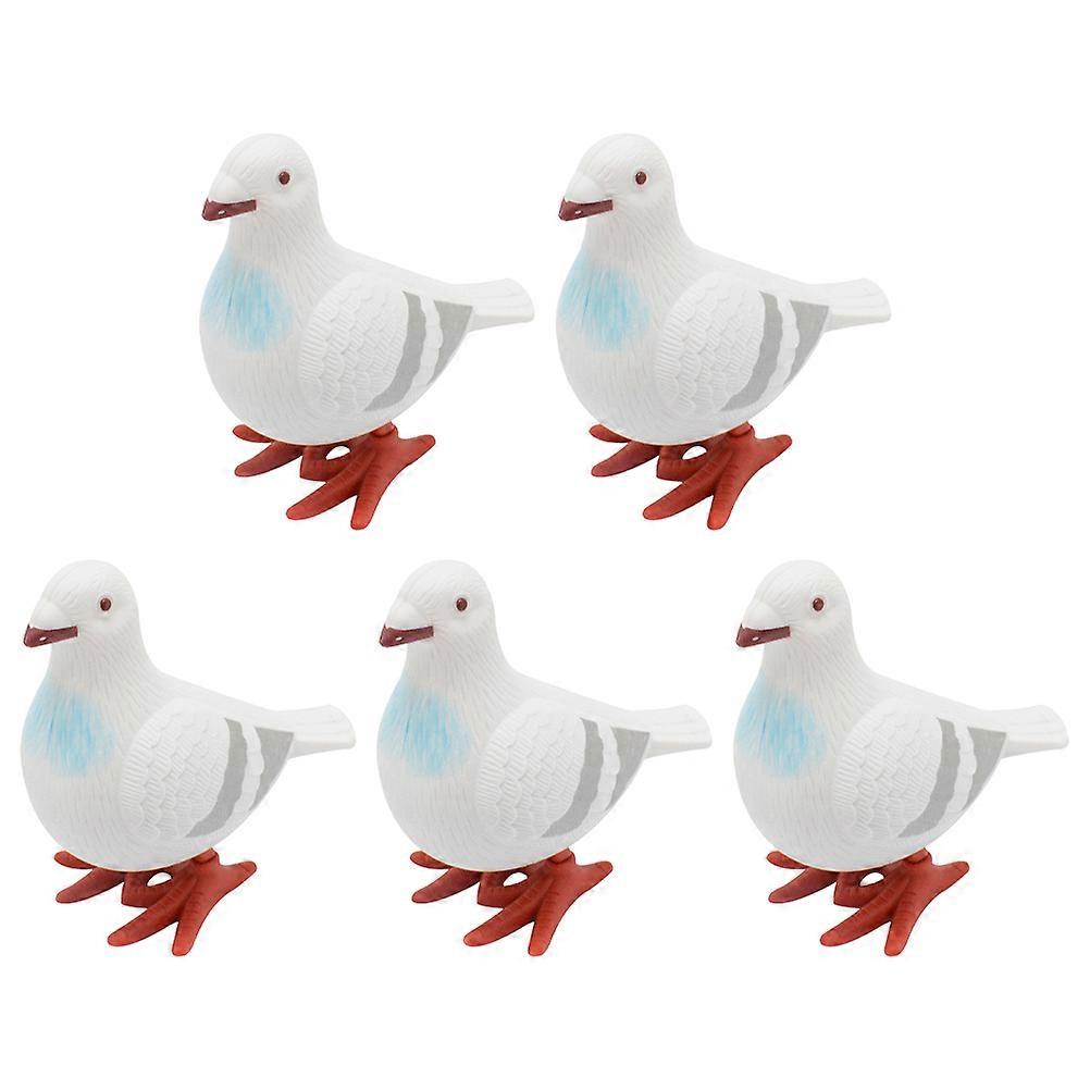 5pcs Wind Up Pigeon Clockwork Toy – Lightweight & Portable Educational Play & Learning