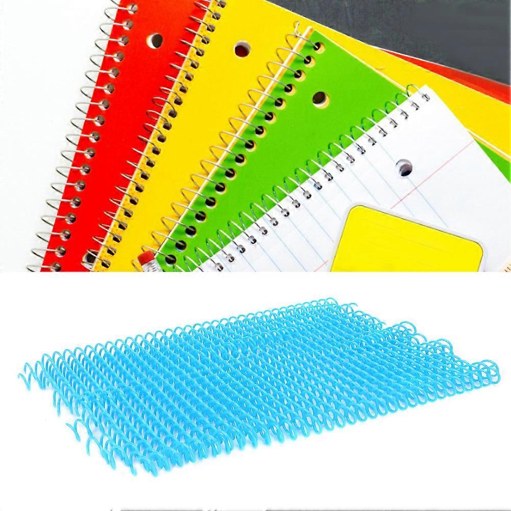 20pcs 30 Hole LoosE leaf Plastic Binding Ring Spring Spiral Rings for A4 Paper 13mm blue