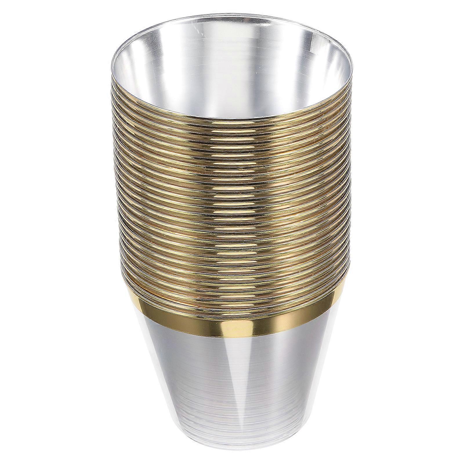 Beverage Drinking Multi-Use Party Golden Short and Design 25Pcs