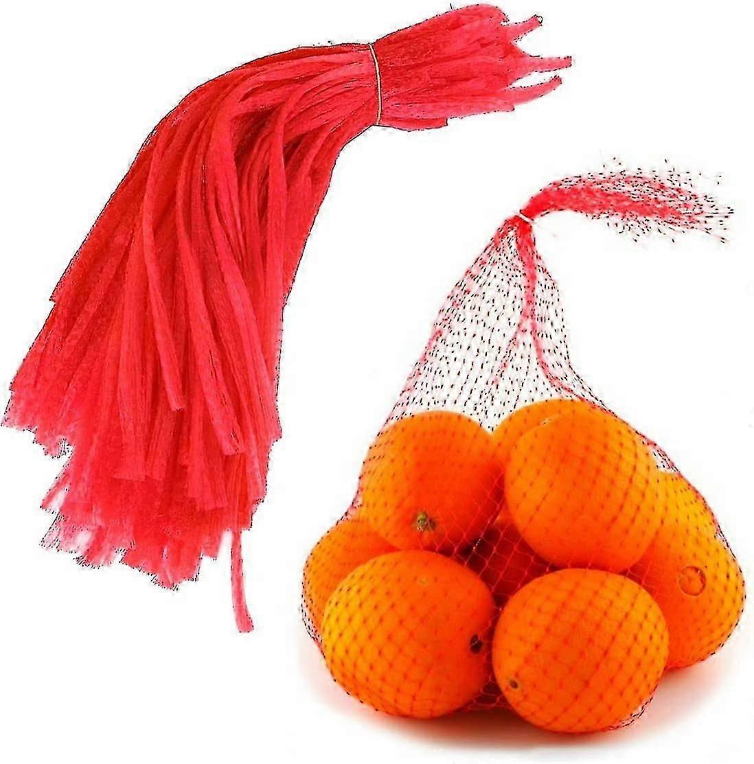 50pcs Reusable Produce Single Drawstring Mesh Bag Eco Friendly Storage Net Bags A