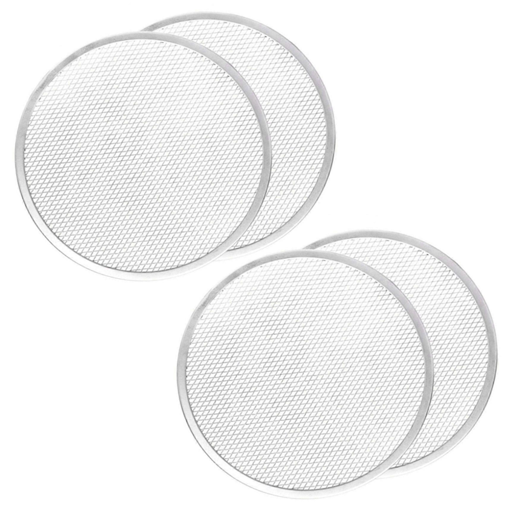 4X Pizza Screen, Pizza Pan,Pizza Pan for Oven, Pizza Tray, 12 Inch Seamless-Rim Aluminum Non Stick P
