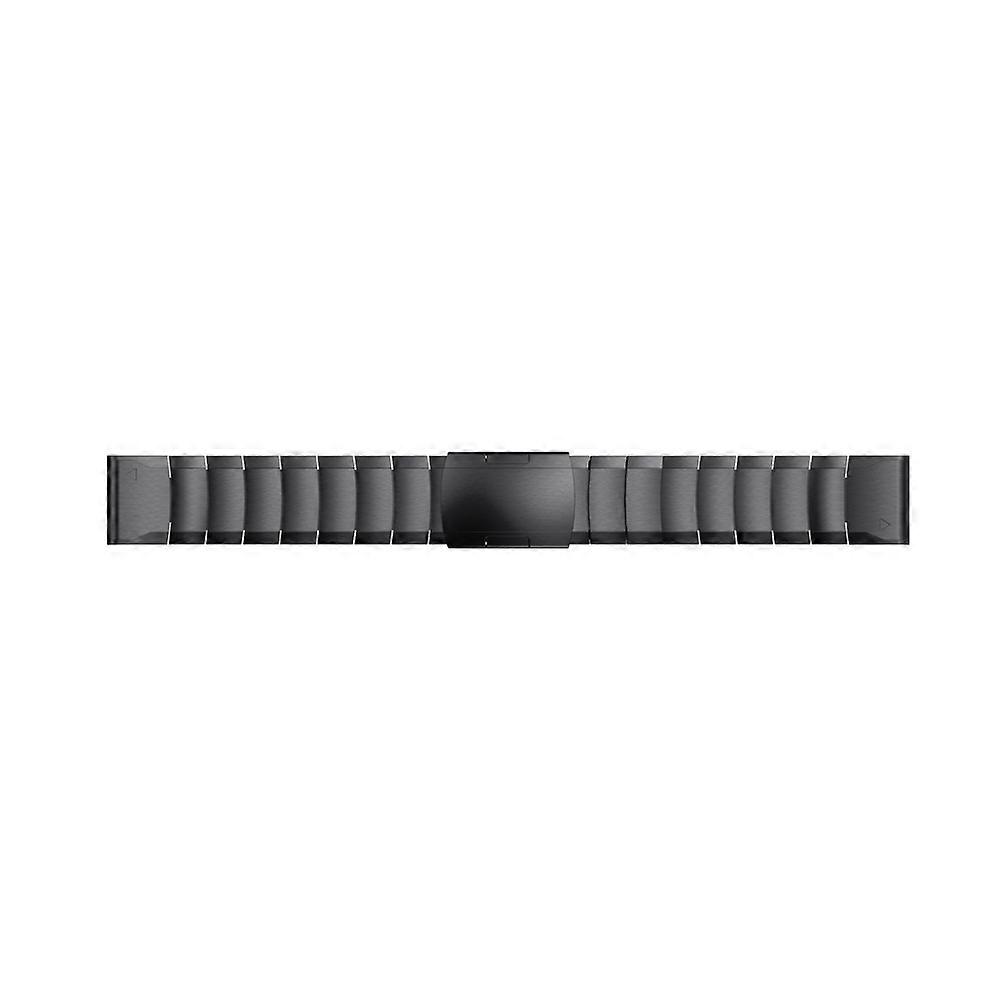 Metal Watch Band Replacement For Forerunner 935 Stylish Smooth Edges Daily Use Black Color 1Set