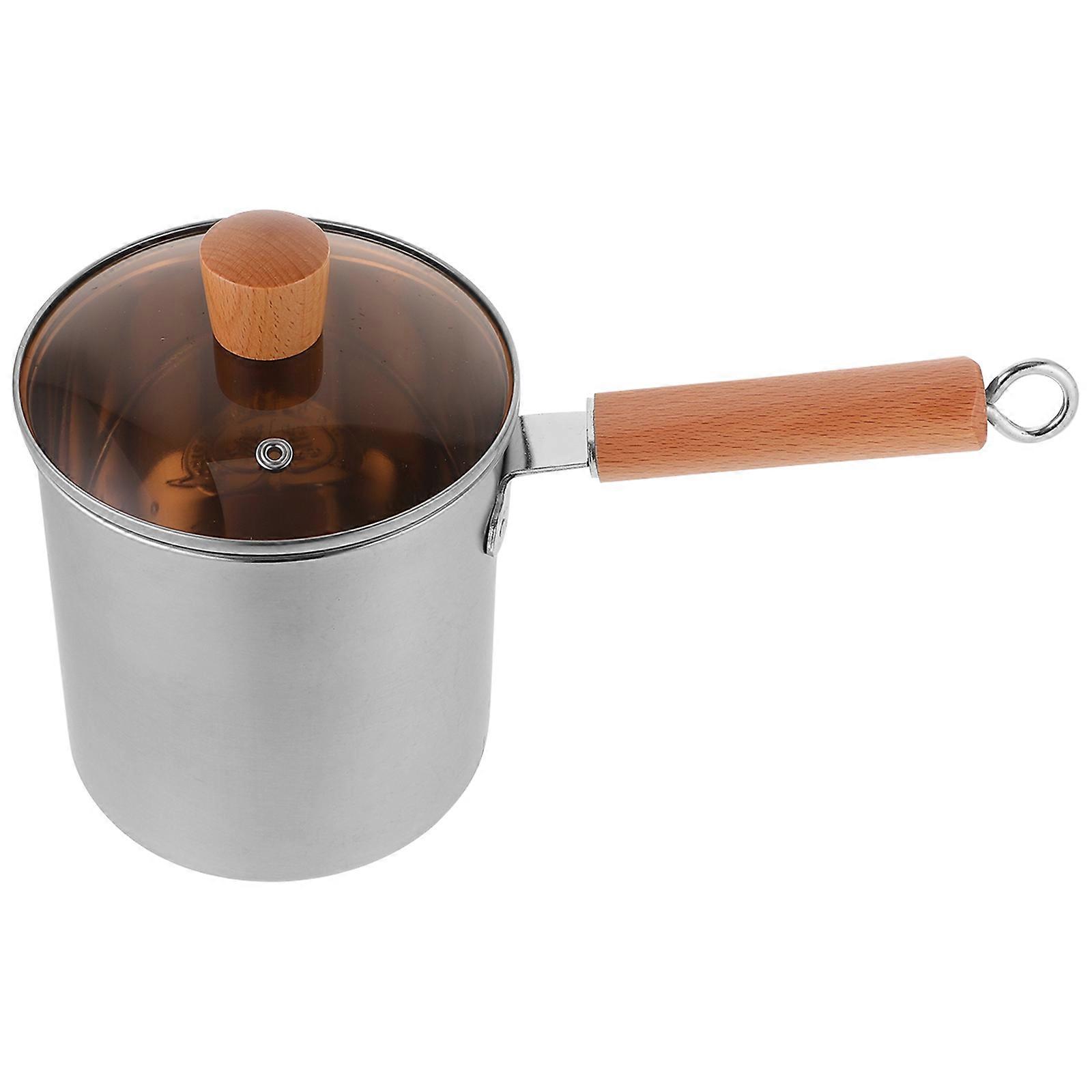 Large Capacity Fryer Pot Stewing Soups and Hot Pot Making Stainless Steel 1Pcs