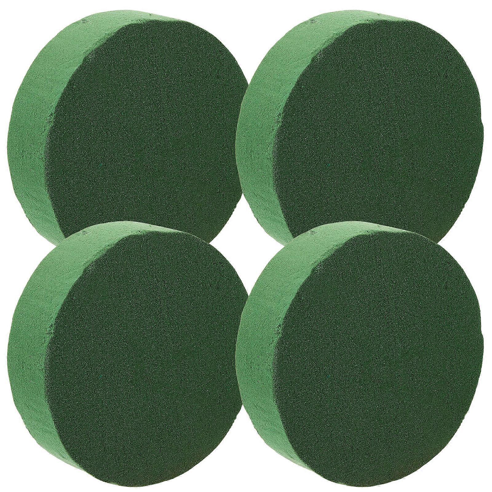 フラワーアレンジメントアクセサリースポンジブロックDIYフラワーアレンジメントベースホームデコレーショングリーン15x4cm吸水性4個