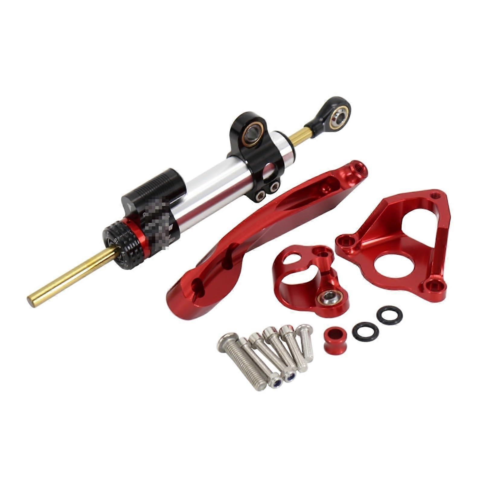 Anti Shake Stabilizer Bar With Terminal For Honda CBR600RR Carbon Fiber Steering Damper Bracket (Color A3)