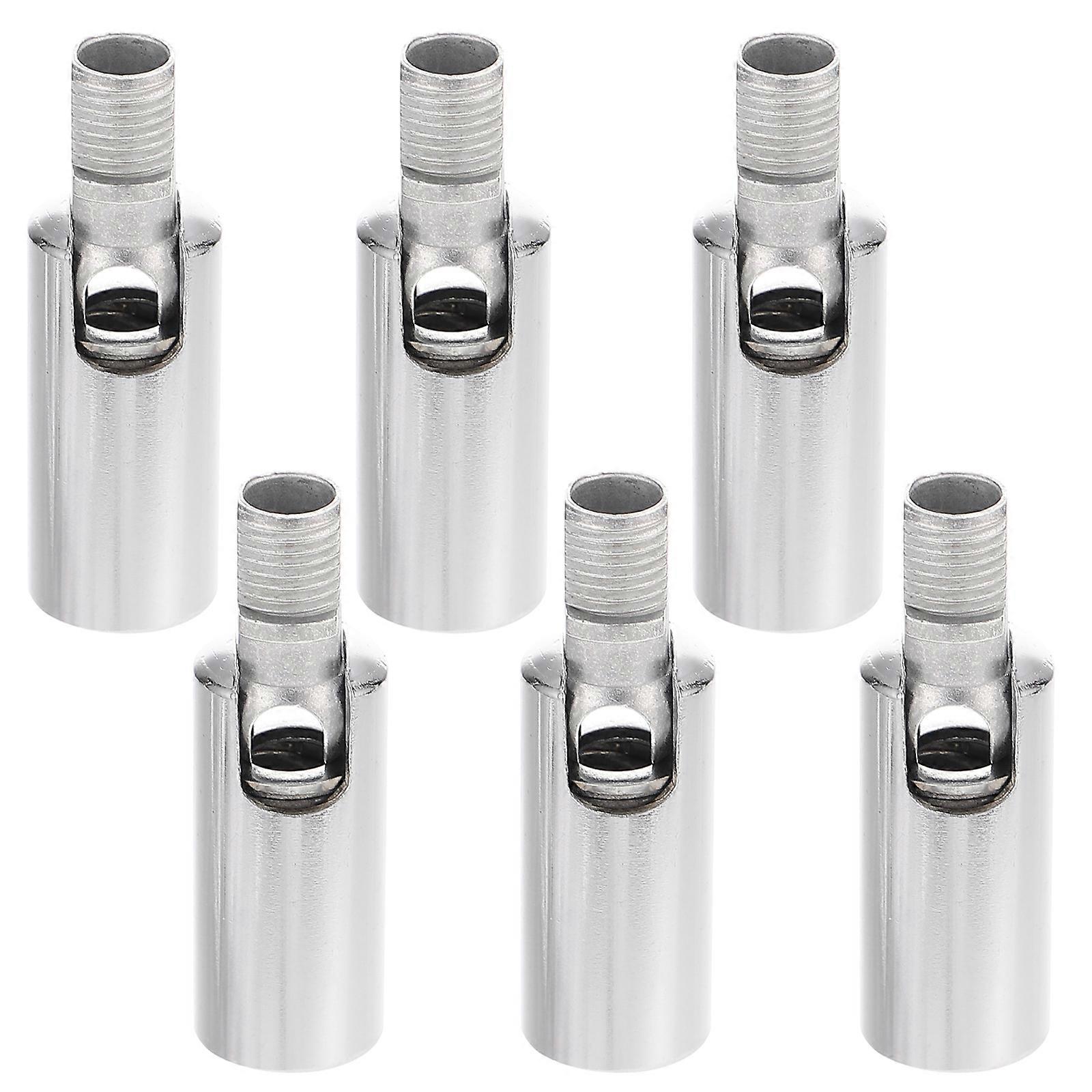 6pcs Threaded Lamp Joints Adapter for Ceiling – Durable Design for Vintage and Spotlight Fixtures, Ideal for DIY Decorative Lighting