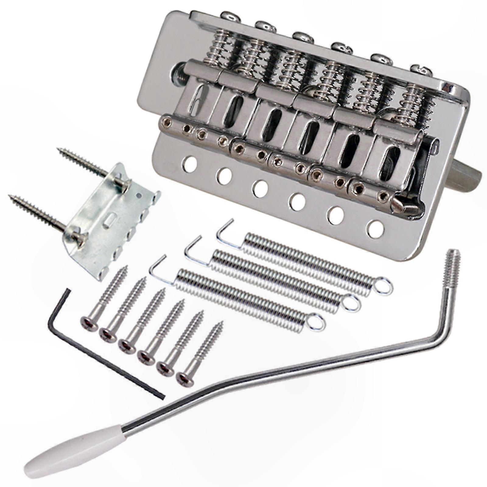Guitar Tailpiece Replacement Electric Guitar Tremolo Bridge System 6 String Guitar Bridge with whammy Bar for 6 String