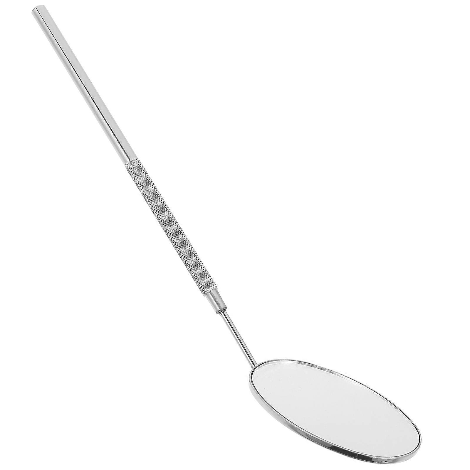 Pink Eyelash Extension Mirror with Stainless Steel Handle for Makeup  Practical Beauty Tool