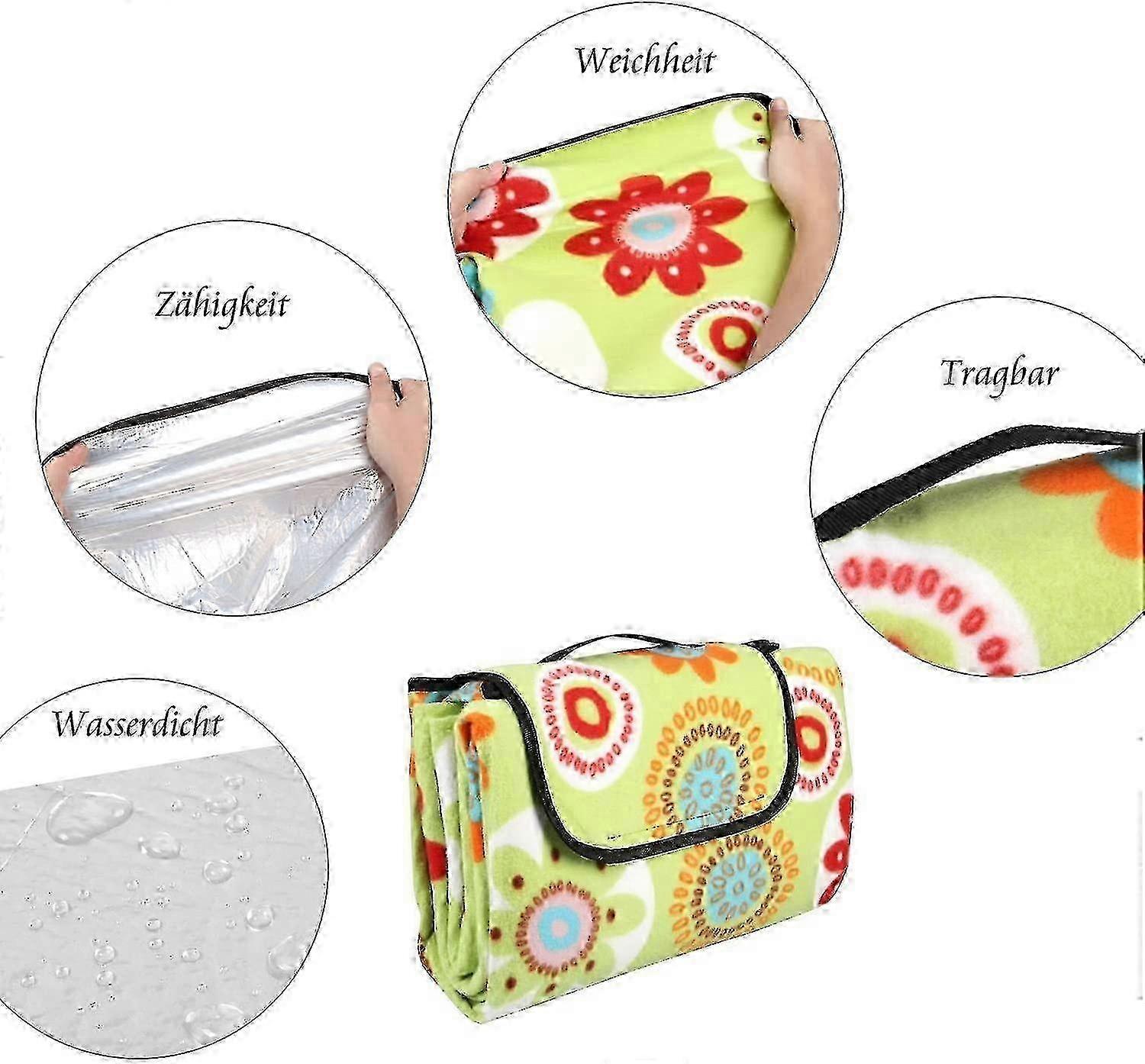 Multi (Sunflower) functional Foldable Mat, Beach Mat, Crawl Mat, Picnic Blanket