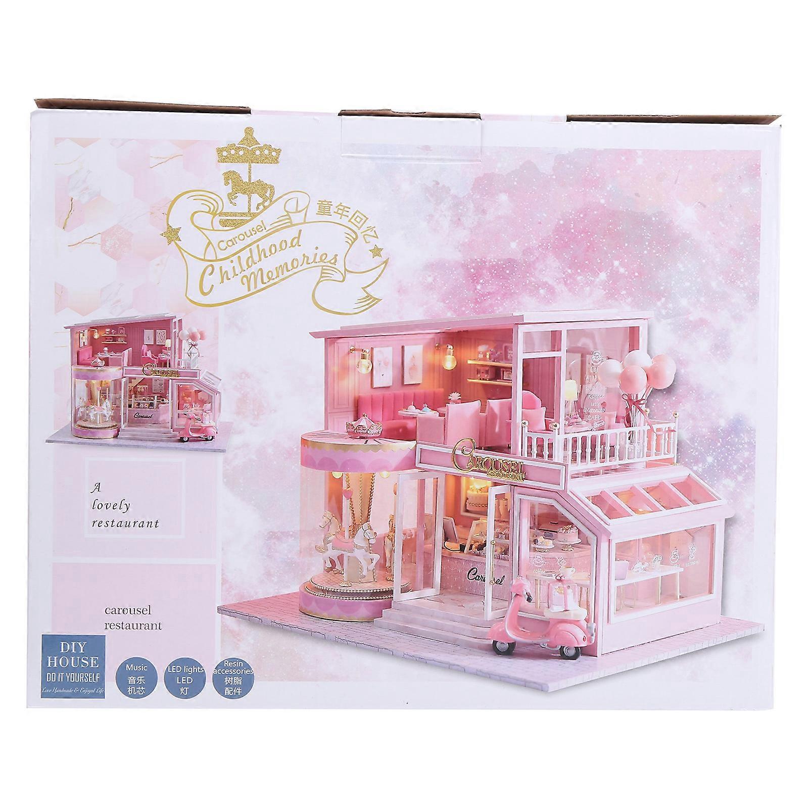 DIY House Toy Miniature Handicrafts House Simulation Assembly Models Toy Gift Decoration
