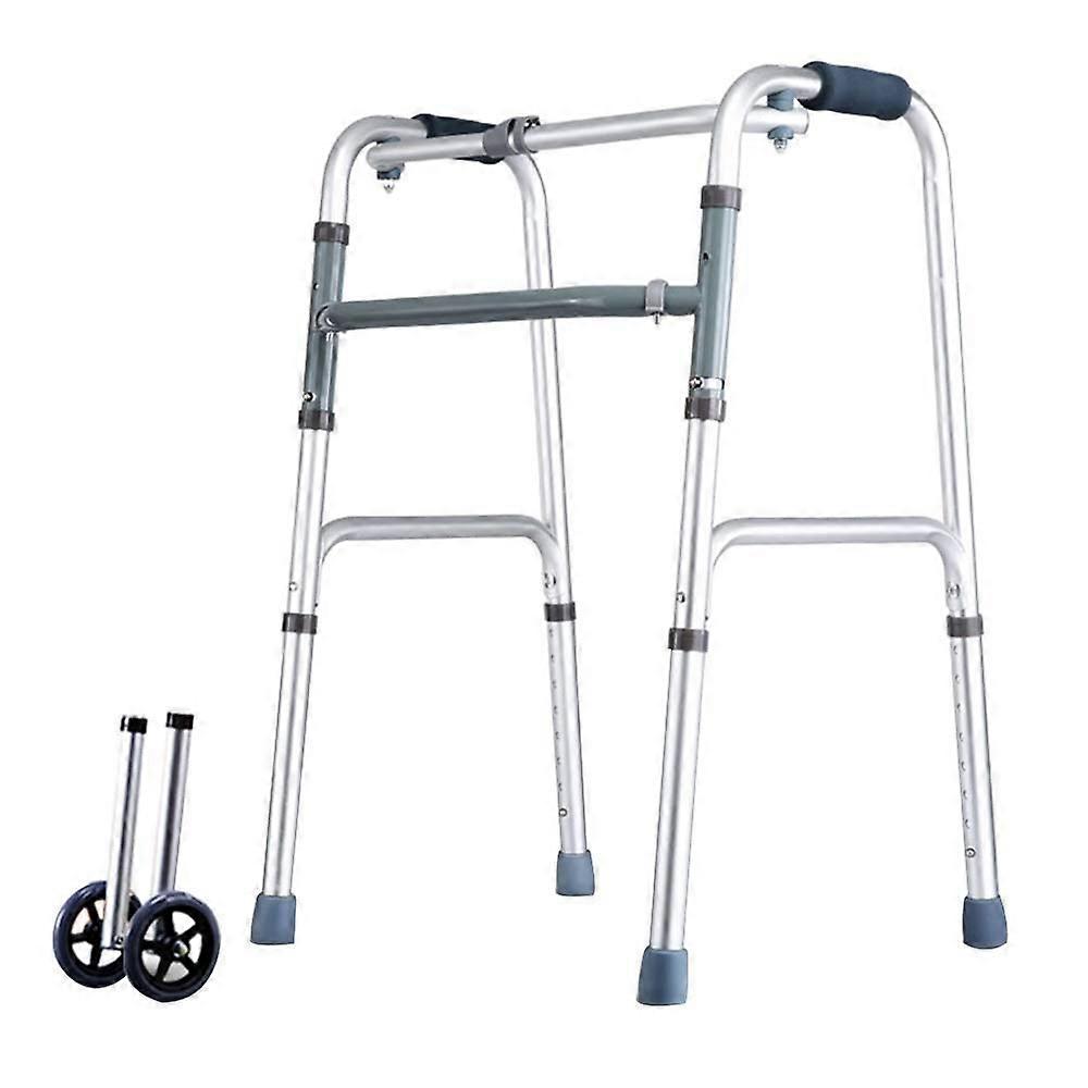 Rollator Walker, Lightweight, Foldable Walking Aid with Wheels, Foldable Walking Frame, Height Adjustable, Suitable for People with Limited Mobility