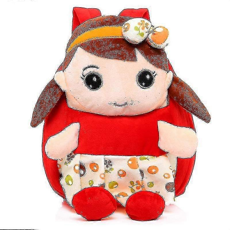 Backpacks Plush Doll Red Superflicit Cute Pattern Child Love Plush Backpack